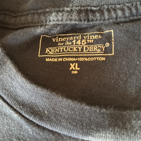 Vineyard Vines 2019 Kentucky Derby Boys Navy T-Shirt Size 18 (xl) - Picture 4 of 5